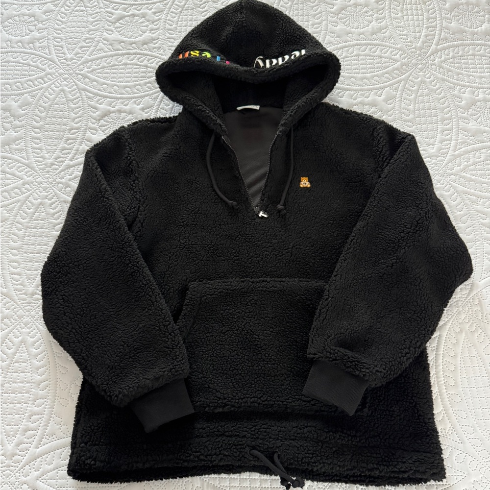 Teddy Fresh Faux Sherpa 1/4 Zip Hoodie